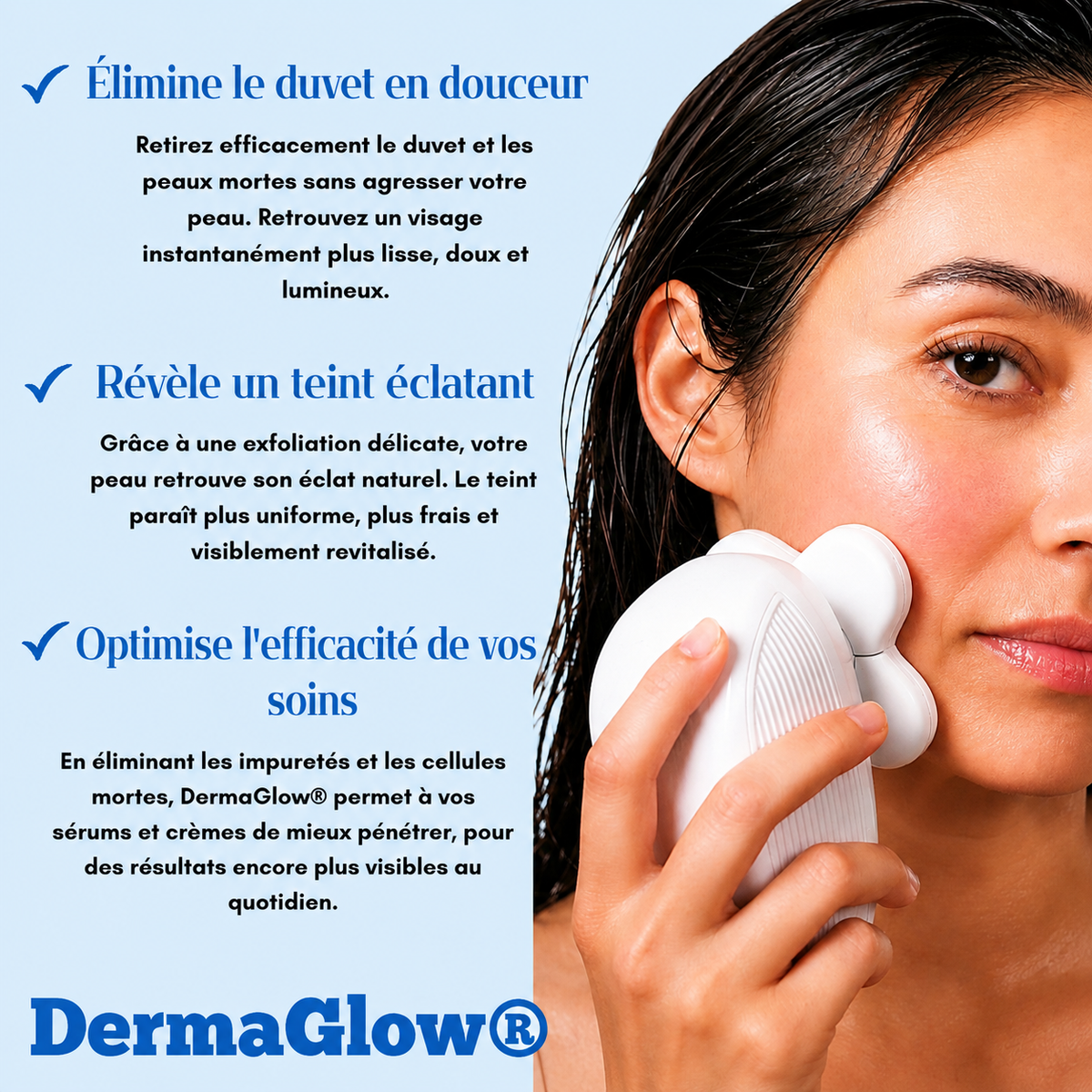 Une peau douce et lisse. Sans les contraintes du rasoir classique